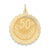 Happy 50th Anniversary Charm in 14k Gold