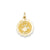 Polished Its a Boy Scalloped Disc Charm in 14k Gold