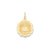 Polished Satin Engraveable Happy Birthday Charm in 14k Gold