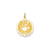 Polished Its a Girl Scalloped Disc Charm in 14k Gold
