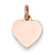 14k Rose Gold Heart Disc Charm hide-image