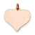 14k Rose Gold Heart Disc Charm hide-image