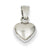 14k White Gold Heart Charm hide-image