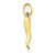 14k Gold Italian Horn Charm hide-image