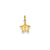 Puffed Star Charm in 14k Gold