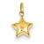 14k Gold Puffed Star Charm hide-image