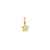 Puffed Star Charm in 14k Gold