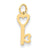 14k Gold Heart-Shaped Key Charm hide-image