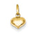 14k Gold Puffed Heart Charm hide-image