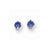 14k White Gold 4mm Tanvorite Earring, Jewelry Earrings