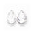 14k White Gold 12x8mm Pear Cubic Zirconia Earrings