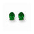 14k White Gold 7x5mm Oval Mount St. Helens Earring, Jewelry Earrings