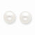 14k White Gold 7-7.5mm White Freshwater CulturedPearl Stud Earrings
