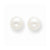 14k White Gold 4-4.5mm White Freshwater CulturedPearl Stud Earrings