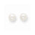 14k White Gold 3-3.5mm White Freshwater CulturedPearl Stud Earrings