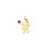 Girl with CZ June Birthstone Charm in 14k Gold