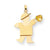 14k Gold Boy with CZ November Birthstone Charm hide-image