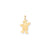 Solid Engravable Boy with Hat on Left Charm in 14k Gold