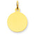 14k Gold Plain .011 Gauge Circular Engravable Disc Charm hide-image