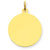 14k Gold Plain .009 Gauge Circular Engravable Disc Charm hide-image
