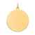 Plain .035 Gauge Circular Engravable Disc Charm in 14k Gold