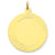 14k Gold Etched Design .027 Gauge Circular Engravable Disc Charm hide-image
