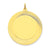 Etched Design .018 Gauge Circular Engravable Disc Charm in 14k Gold
