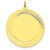 14k Gold Etched Design .035 Gauge Circular Engravable Disc Charm hide-image