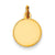 14k Gold Plain .018 Gauge Engravable Round Disc Charm hide-image