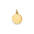 Etched .009 Gauge Engravable Round Disc Charm in 14k Gold