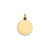 .018 Gauge Engravable Scalloped Disc Charm in 14k Gold