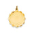 .013 Gauge Engravable Scalloped Disc Charm in 14k Gold