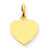 14k Gold Plain .011 Gauge Engravable Heart Disc Charm hide-image