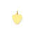 Plain .018 Gauge Engravable Heart Disc Charm in 14k Gold