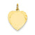 14k Gold Etched .013 Gauge Engravable Heart Disc Charm hide-image