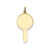 Plain .011 Gauge Engravable Key Charm in 14k Gold