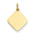 14k Gold Plain .018 Gauge Diamond-Shaped Engravable Disc Charm hide-image