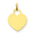 14k Gold Small Engravable Heart Charm hide-image