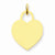 14k Gold Medium Engravable Heart Charm hide-image