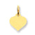 14k Gold Heart Disc Charm hide-image