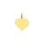 Heart Disc Charm in 14k Gold