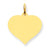 14k Gold Heart Disc Charm hide-image