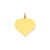 Heart Disc Charm in 14k Gold