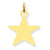 14k Gold Star Disc Charm hide-image