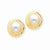14k Yellow Gold Mabe Cultured Pearl Earrings