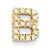 14k Gold Diamond Initial B Charm hide-image