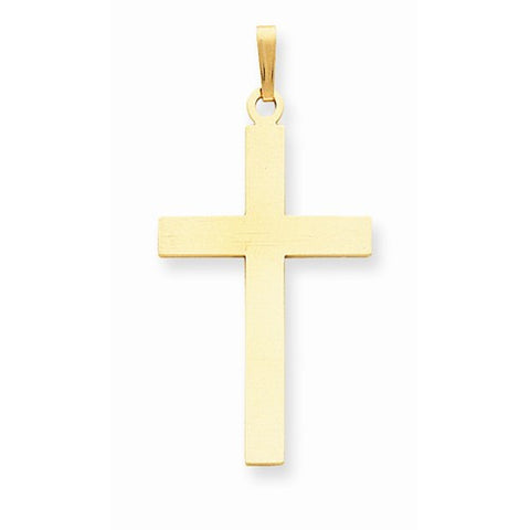 14k Gold Polished Cross Pendant, Gorgeous Pendants for Necklace