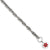 Sterling Silver Engraveable Enameled Disc Medical Id Bracelet