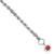 Sterling Silver Engraveable Enameled Disc Medical Id Bracelet