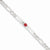 Sterling Silver Polished Medical Figaro Anchor Link Id Bracelet
